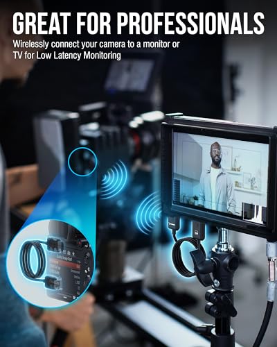 SABRENT Wireless HDMI Transmitter & Receiver, 1080p, 100ft (DA-H1R1) | 1080p@60Hz; plug and play; no Wi-Fi needed; stream PC/laptop to TV or projector; 30m - style: Wireless HDMI adapter
