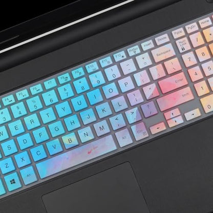 Keyboard Cover for Old Dell Inspiron 15 3000 5000 Series/Inspiron 17 3000 Series/Insprion 17 7786 /Dell G3 3500 3579 3590 3779/Dell G5 15 5500 5505 5587 5590/Dell G7 7590 7790 Series - color: Colorful