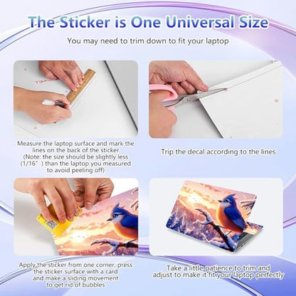 Laptop Skin Sticker Decal Cover,Beautiful Bird | DIGTIALL Universal Laptop Skin Sticker, Waterproof Removable Notebook Decal Protector Cover for 12 13 14 15 Inch Laptops - color: Beautiful Bird