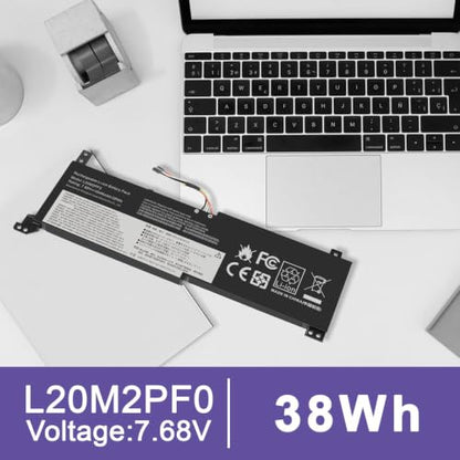 L20C2PF0 L20M2PF0 Laptop Battery Replacement for Lenovo IdeaPad 3-14ADA6 3-14ALC6 3-14ITL6 3-14ABA7 3-15ADA6 3-15ITL6 3-15ALC6 3-17ALC6 3-17ITL6 V14 V15 V17 G2-ALC G3-ABA Series L20L2PF0 38Wh - size: L20M2PF0 12.60 × 6.50 × 0.94 in