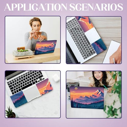 SUPERDANT Laptop Skin Sticker Sunset Mountain Laptop Decals Personalized Universal Notebook Computer Wrap Vinyl Skin Stickers Cover Art Decal Removable 12-15.6 Inch Waterproof Scratch-Resistant Gifts - style: Sunset Mountains