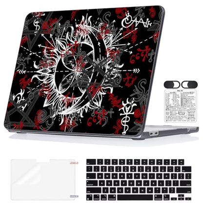 Gothic Pattern Black Case for 2026 MacBook Neo 13 Inch A18 Pro A3404 | Lightweight Anti-Scratch Hard Shell. 5-in-1 Kit Included. Perfect for Students & Travel. Fits A3404 Only. Not for Air/Pro 13" - color: Gothic
