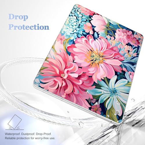 May Chen Case for MacBook Pro 13 inch M2 2023,2022,2021,2020 A2338 M1 A2251 A2289, Plastic Hard Shell Case for MacBook Pro 13" with Touch Bar Fits Touch ID, Flowers Painting - color: Flowers painting