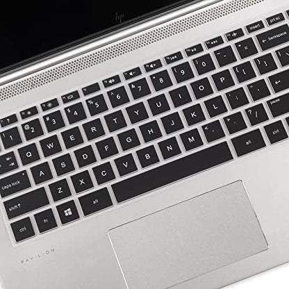 Keyboard Cover for HP Laptop 14/HP Pavilion 14-dq 14-cf/fq, HP 14 Ultrabook, HP 14-dq0052dx 14-dq0703dx 14-dq2089wm 14-dq0760dx 14-dq0032dx 14-dq0004dx 14-dq0762dx 14-dq0761dx 14-dq0054dx 14-dq1043dx - color: Black