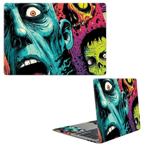 Laptop Skin Sticker Decal, Universal Protective Cover Fit 12 13 14 15.6 Inch Notebook, Reusable Water-Resistant Vinyl Decal w/ 2 Wrist Pads for Business Travel Office, Art Comic - color: Art Comic