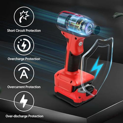 Cordless Leaf Blower, 130000 RPM High Speed Jet Fan, Compatible with Craftsman 20V Battery, Lightweight Handheld Electric Blower for Lawn Care, Yard, Patio, Dust & Debris Cleaning - size: 130000 RPM for Craftsman 20V