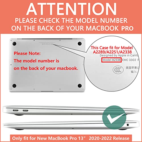 CISSOOK Clear Glitter Case for MacBook Pro 13 Inch 2020-2025 Release A2338 A2251 A2289, Plastic Bling Hard Shell Case with Keyboard Cover for MacBook Pro 13 M1 M2 Sparkly | 4in1 Set Plastic Bling Hard Shell Case with Keyboard Cover for MacBook Pro 13 M1 M