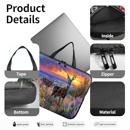 14" 15" Laptop Handle Bag Computer Bag,14.2" 15.4 inch Pouch Holder Notebook Sleeve Cover Compatible for Dell,Lenovo,Toshiba HP, Asus Notebook Messenger Briefcase-Elk Lavender - color: Elk Lavender