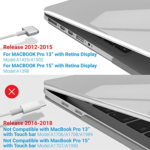 IBENZER Compatible with MacBook Pro 13 Inch Case 2015 2014 2013 end 2012 A1502 A1425, Hard Shell Case with Bag & Keyboard Cover & Screen Film for Old Version Mac Pro 13, Crystal Clear, R13-CYCL+3SP - color: Crystal Clear