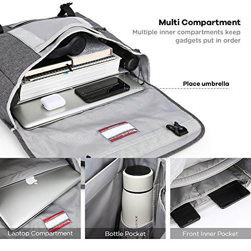 OIWAS Messenger Bag for Men, 15.6 Inch Laptop Crossbody Bags Women Casual Satchel Shoulder Bag College Travel Office Briefcase - color: Grey, size: 15.6 Inch