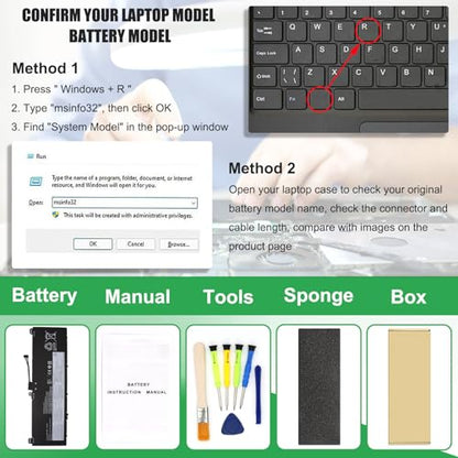 L22C4PA1 L22M4PA1 Laptop Battery Replacement for Lenovo Yoga 7 14IRL8 14ARP8 16IRL8 16ARP8 Yoga 7 2-in-1 14IML9 14AHP9 16IML9 16AHP9 Series SB11K38964 SB11K38965 SB11K38967 L22D4PA1 71Wh - size: 11.12*3.73*0.07inch L22M4PA1