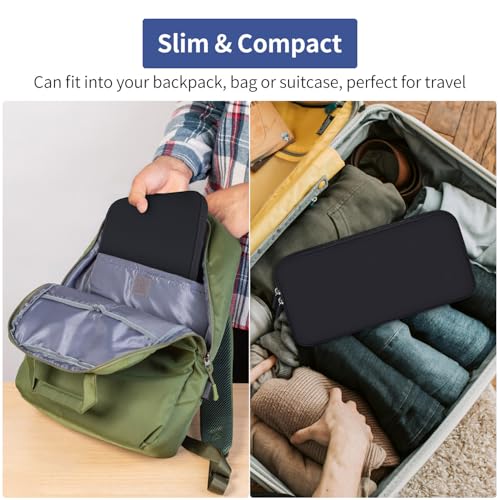 imComor Keyboard Sleeve Case for Logitech MX Keys Mini Minimalist Illuminated Keyboard, Wireless Travel Shockproof Protective Neoprene Bag, Black - size: Logitech MX Keys Mini