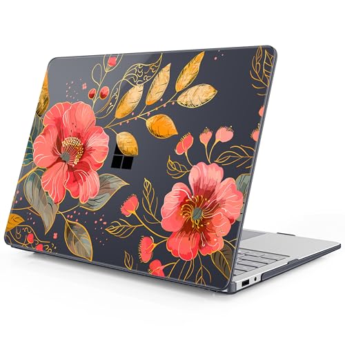 Mektron Printed Case for 2025 Microsoft Surface Laptop Windows 11 Copilot+ PC Surface Laptop 13 inch Touchscreen Display Cover Fits Model 2095, Floral C339 - color: Floral C339