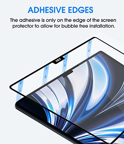 amFilm Screen Protector for MacBook Air 13.6'' M4/M3/M2 Chip Tempered Glass | Scratch Protection, Easy to Instllation & Bubble Free, HD Clear, Ultra Thin (Regular 13.6 inch) - size: Regular 13.6 inch