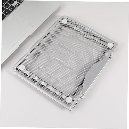 NUOBESTY Adjustable Laptop Holder for Desk Portable Laptop Stand Angles Steel Bracket for Travel and Home Use