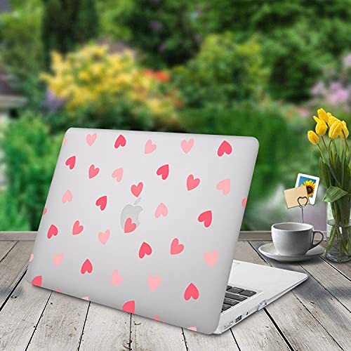 Protective Case Compatible with MacBook Pro 13 inch with CD-ROM Model: A1278(Old Version 2012/2011/2010/2009/2008), Plastic Hard Shell Case Cover & Keyboard Cover Skin - Heart - color: Heart, size: A1278(Pro 13 w/CD-ROM 2008-2012)