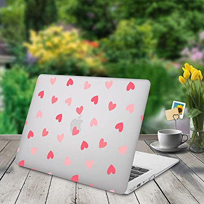 Protective Case Compatible with MacBook Pro 13 inch with CD-ROM Model: A1278(Old Version 2012/2011/2010/2009/2008), Plastic Hard Shell Case Cover & Keyboard Cover Skin - Heart - color: Heart, size: A1278(Pro 13 w/CD-ROM 2008-2012)