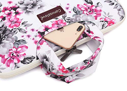 Chrysanthemum Pattern Water Resistant Laptop Shoulder Messenger Bag for MacBook Pro 16 inch and 15.6 inch 16 inch Laptop - color: Chrysanthemum