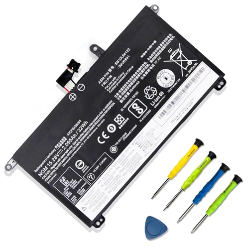 00UR891 SB10L84122 Battery Replacement for Lenovo ThinkPad T570 T580 P51S P52S ytpe 20H9 20HA 20JX 20JW 20L9 20LA Series internal battery 00UR890 01AV493 00UR892 SB10L84123 SB10L84121 32Wh 2095mAh - size: 8.74*5.2*1.26 inches 00UR891