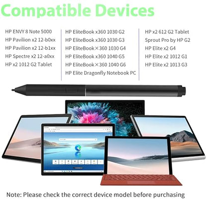 Stylus Pen for HP Elite x2 1013 G3, EliteBook x360 1020 G2, EliteBook X360 1030 G2 G3, Pro x2 612 G2ADDP0221002 ADDP0221006 Stylus Pen Compatible L08263-003 - color: Silver, style: L08263-003