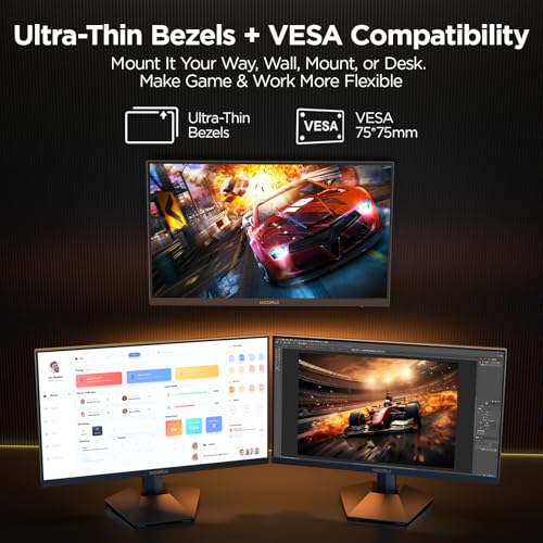 KOORUI 27 Inch 1440p Gaming Monitor, 200Hz Fast IPS, 1ms, HDR400 G2721P | Adaptive Sync, 95% DCI-P3, HDMI2.0/DP1.4, VESA Mount for PC, Console, Streaming and Dual-Screen Setups - size: 27"/WQHD/200Hz/IPS