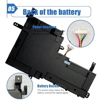 B31N1842 11.52V 42Wh/3653mAh Laptop Battery Compatible with Asus VivoBook S15 S531FL S531FA K531FA S531FA-BQ028T X531FA-2S Series Notebook 0B200-03440000 - size: 8.61*5.45*0.26 inch B31N1842