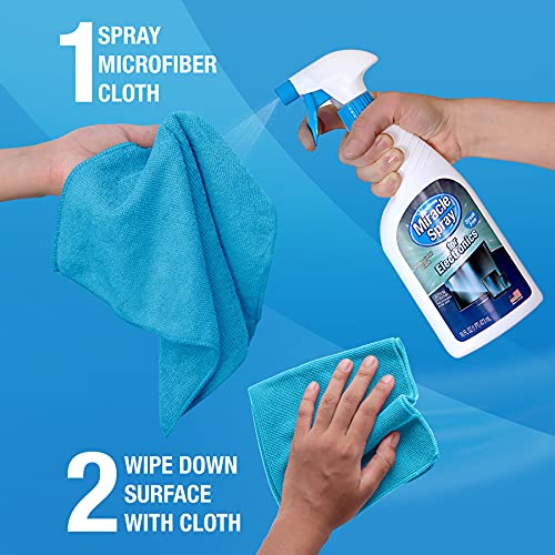 MiracleSpray for Electronics Cleaning, Safe Multisurface Cleaner for Any TV, Phone, Monitor, Keyboard, Screen, Computer, Includes Microfiber Towel - 16 Ounce Kit - size: 16 Fl Oz (Pack of 1)