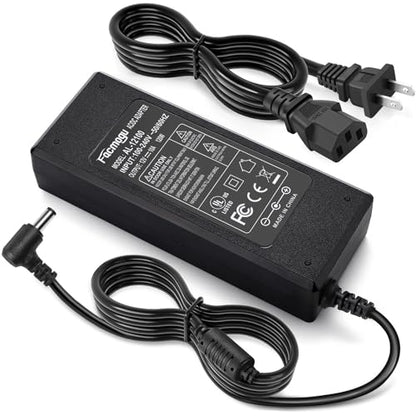 Facmogu 12V 10A Power Supply AC to DC Adapter, AC to DC Converter 100V-240V to 12V 10A 120W, 12 Volts 10 Amps Power Transformer 5.5x2.5mm & 5.5x2.1mm Tip, Desktop Regulated Power Adapter - size: 12V 10A (2 Prong Plug)