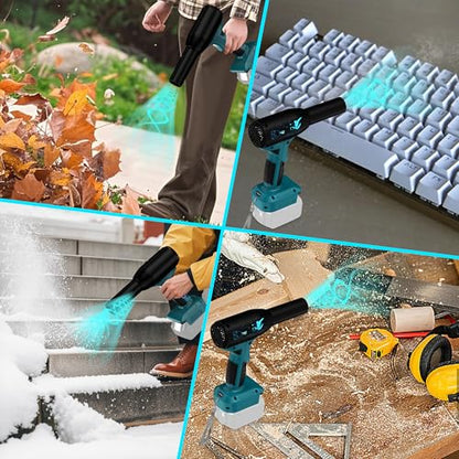 Jet Dry Mini Blower for Makita 18V Battery | 500W Compressed Air Duster | 400g Wind Speed | 3 Adjustable Speeds | Electric Cordless Air Blower for PC Keyboard Electronics Cleaning - size: 500W for Maki*ta 18V
