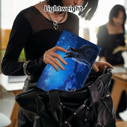 Laptop Skin Sticker Decal 15.6 Inch,12 13 13.3 14 15 15.6 in Laptop Netbook Skins for Notebook,Art Decal Removable Waterproof Scratch Resistant,Universal Vinyl Cover,Blue Galaxy Raccoon - color: Blue Galaxy Raccoon