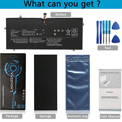 L12M4P21 Laptop Replacement Battery for Lenovo Yoga 2 Pro 13 Series L13S4P21 121500156 21CP5/57/128-2 7.4V 54WH/7400MAH 8-Cell - style: L12M4P21
