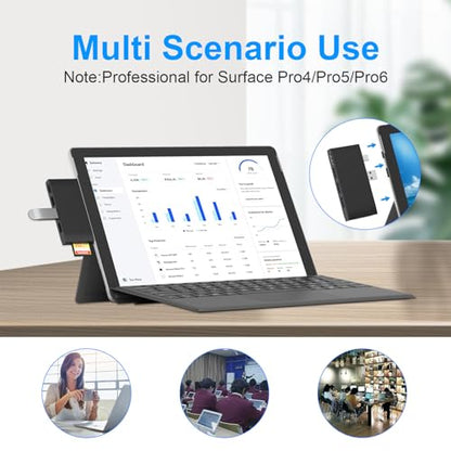 Surface Pro 6/Pro 5/Pro 4 Docking Station USB Hub with HDMI - Surface Pro 4/5/6 Accessories dongle SD Micro Card Memory Card Readers Dock, Surface Pro 4K HDMI Adapter with 1 x USB3.0 + 2 x USB2.0 Port - style: For Surface Pro 4/5/6