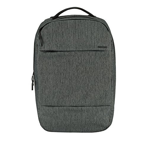 Incase Compact City Backpack – 18L Everyday Travel Tech Backpack and Laptop Bag for Work or School – Three Pockets, 16” Padded Laptop Sleeve, Quick Access Pocket – Heather Black - color: Heather Black