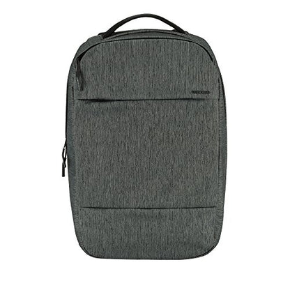 Incase Compact City Backpack – 18L Everyday Travel Tech Backpack and Laptop Bag for Work or School – Three Pockets, 16” Padded Laptop Sleeve, Quick Access Pocket – Heather Black - color: Heather Black