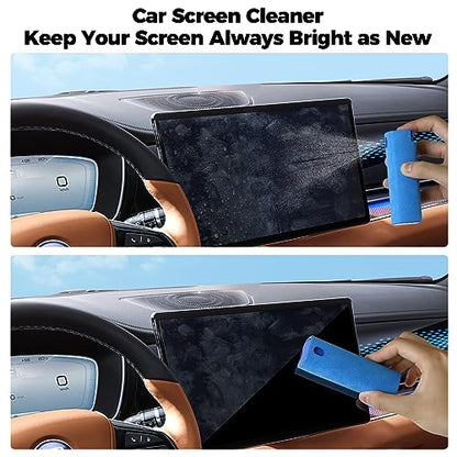 Laptop Screen Cleaner Spray, Jiateums Electronics Touchscreen Mist Cleaning Spray for Monitor Tablet TV Tesla OLED Screen Sunglasses with Refill, Brush & Wipe Tool, Blue - color: blue20ml