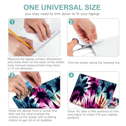 DINKY Laptop Skin Sticker Decal, 12" 13" 13.3" 14" 15" 15.4" 15.6 inch Laptop Universal Reusable Vinyl Skin Stickers Cover Art Decal Notebook PC Personalized Protector-Abstract Art - color: Abstrcat Plant
