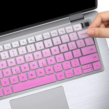 Keyboard Cover for Dell Latitude 14" 3450 3440 5450 5440 5430 5431 5420 7450 7440 7430 7420 7410, Dell Latitude 14" 9420 9430, Latitude 16 7650 7640, Latitude 9520 9510 7520 15.6"-Ombrepurple - color: OmbrePurple