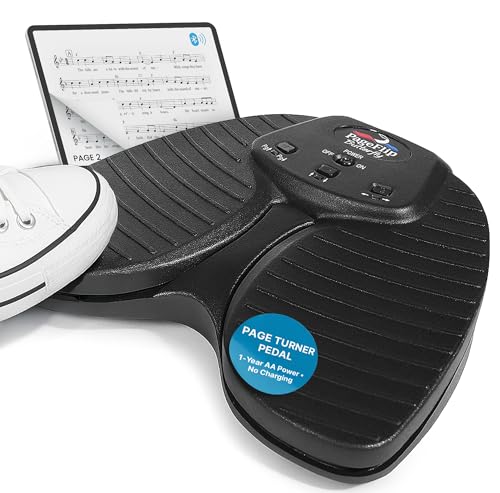 PageFlip Butterfly Bluetooth Page Turner Pedal – Silent, Rugged Foot Pedal | Page Turner for iPad, Android & PC – Hands-Free Sheet Music Control – Works with forScore, OnSong, MobileSheets and 100+ more - style: Butterfly