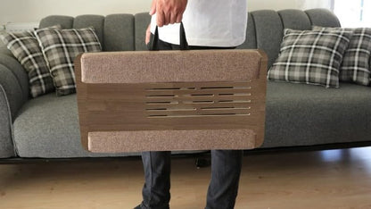 Cushioned Laptop Stand, Lap Tray Desk with Mouse Pad, Computer Desk