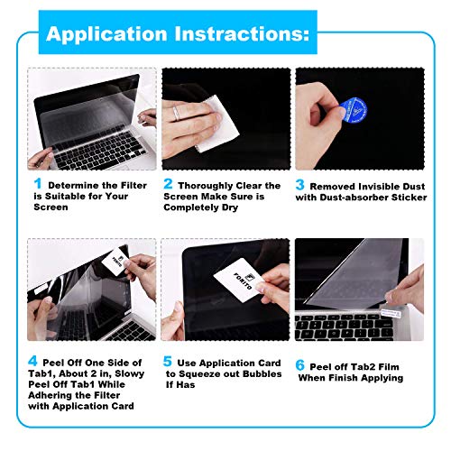 [2 Pack] Anti Glare Laptop Screen Protector Compatible with 2016-2022 MacBook Pro 13" Model A1706 A1708 A1989 A2159 A2289 A2251 A2338(M1) M2 Chip, Anti Scratch & Fingerprint-proof Screen Protector - size: for MacBook Pro 13 Inch (2016-2022)