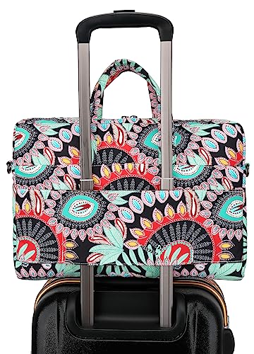 Laptop Shoulder Bag15.6inch women men Waterproof 16inch Computer Bags Women Business Office Work Bag Briefcase 14 inch case - color: Indian Style