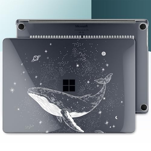 Batianda AstroGrid Case for Microsoft Surface Laptop 15 inch, Cosmic Whale | Fits Surface Laptop for Business 8th Edition 2026 & Surface Laptop 7 2024, 4-in-1 Accessories Bundle, Slim Durable Hard Shell - color: Cosmic Whale