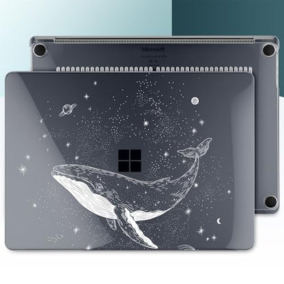 Batianda AstroGrid Case for Microsoft Surface Laptop 15 inch, Cosmic Whale | Fits Surface Laptop for Business 8th Edition 2026 & Surface Laptop 7 2024, 4-in-1 Accessories Bundle, Slim Durable Hard Shell - color: Cosmic Whale