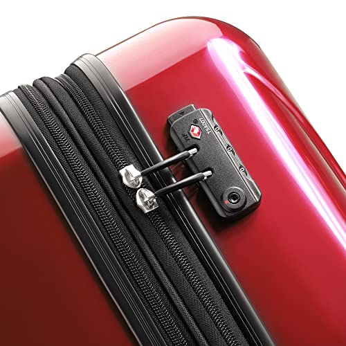 DELSEY PARIS Helium Aero Hardside Expandable Luggage with Spinner Wheels, Brick Red, 2-Piece Set (19/24) - color: Brick Red, size: 2-Piece Set (19/24)