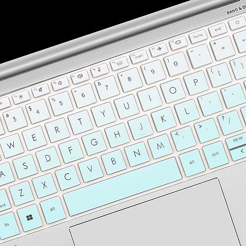 Keyboard Cover for HP EliteBook 830 835 840 845 1040 G9 G10 13.3 14 inch Laptop Accessories Keyboard Protective Skin (Not fit 840 845 1040 G8 G7 G6 G5 G4 G3)-OmbreMint - color: OmbreMint