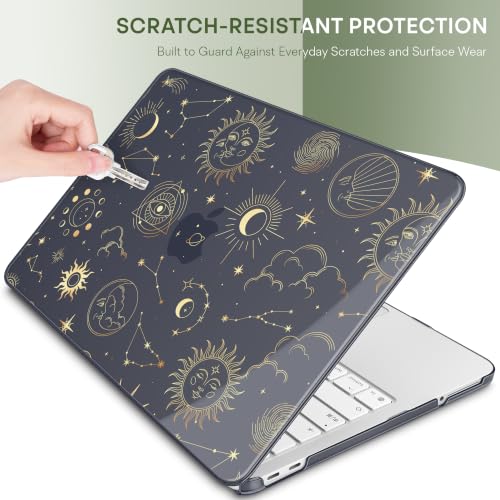 Compatible with MacBook Neo 13 inch (2026 Release A3404) (A18 Pro) with Liquid Retina Display, Printed Slim Protective Case with Screen Protector & Keybaord Cover, Constellations - color: Constellations