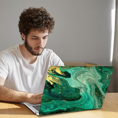 B BELK Compatible with MacBook Air 13 inch Case 2021 2020 2019 2018 M1 Chip | A2337 A2179 A1932, Plastic Laptop Hard Shell for MacBook Air 13.3 inch Case & Keyboard Cover & Screen Protector, Green Marble - color: Green Marble