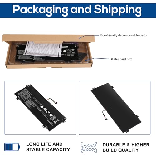 Fancy Buying L16M4PB1 L16L4PB1 L16C4PB1 Laptop Battery for Yoga 730-13IWL ideapad Yoga 720-13IKB 730-13IKB Series Notebook 5B10M52738 5B10M52739 5B10M52740 5B10Q38237 5B10Q38238 2ICP4/43/110-2 - size: 10.04*3.78*0.2inch L16C4PB1