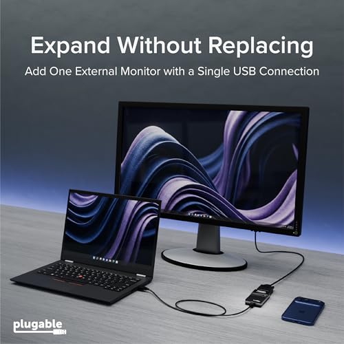 Plugable USB 2.0 to VGA Video Graphics Adapter for Multiple Monitors up to 1920x1080 Supports Windows 11,10, 8.1, 7, XP, Mac, and ChromeOS - size: 1920x1080 VGA