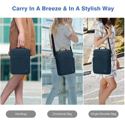 Dadanism 9-11 Inch Tablet Sleeve Bag Carrying Case with Shoulder Strap for iPad 10th Gen 10.9", iPad (A16) 11", i Pad 9/8/7th 10.2", i Pad Air/Pro 11", i-Pad Air 5/4, Galaxy Tab A9+ Plus 11", Indigo | Fits iPad (A16) 11", iPad 10th Gen 10.9", iPad Air M4/